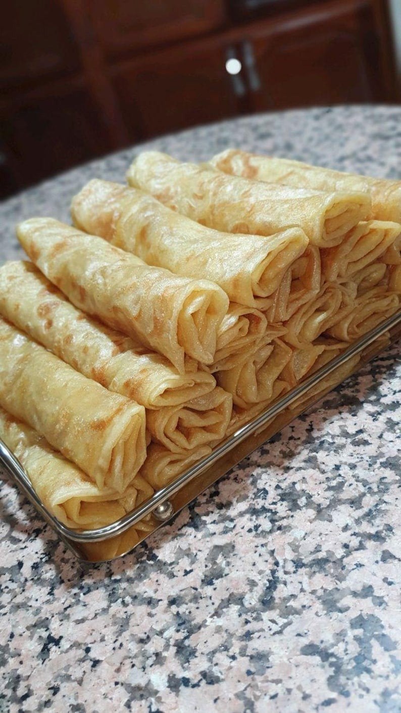 Ambachtelijke Marokkaanse Msemen, Harcha, Baghrir, Beignets, Ophalen