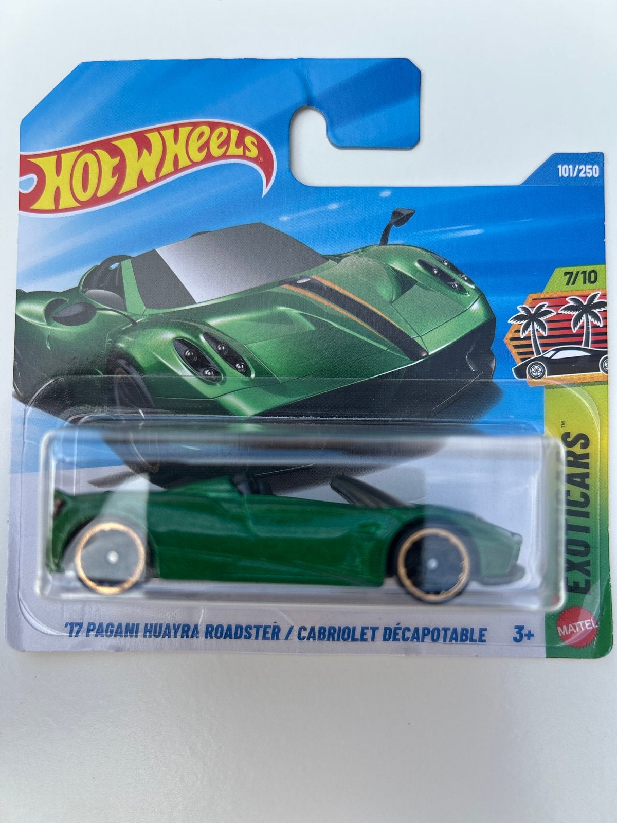 Hot Wheels '17 Pagani Huayra Roadster Groen, Ophalen of Verzenden, Nieuw, Auto