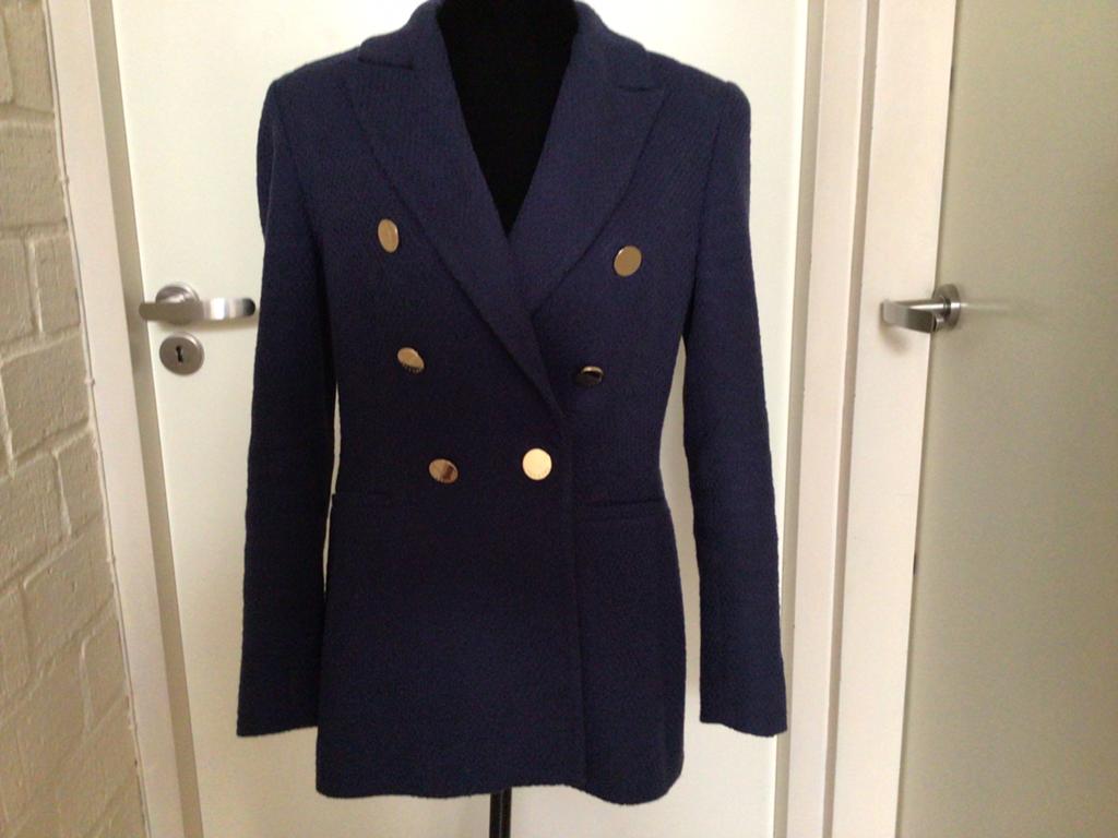 Dames Blazer Jasje Blauw 38  Xandres, Kleding | Dames, Ophalen of Verzenden, Zo goed als nieuw