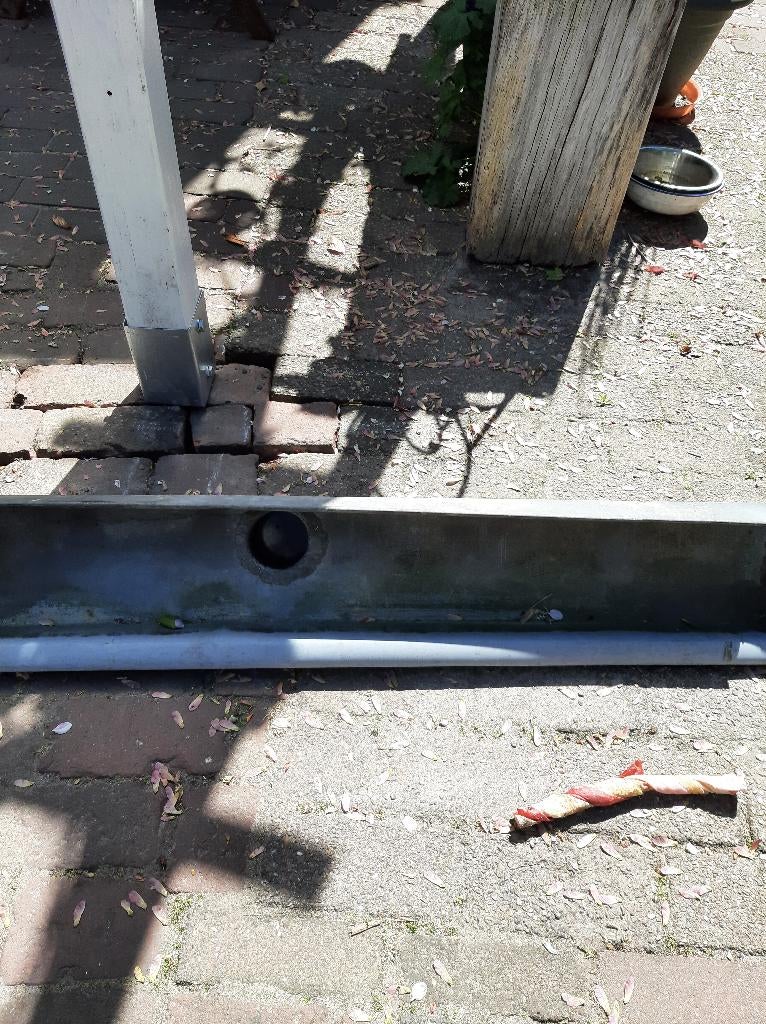 zinken dakgoot 522 cm  lang in 3 delen, Ophalen, Overige materialen, Gebruikt, Overige typen