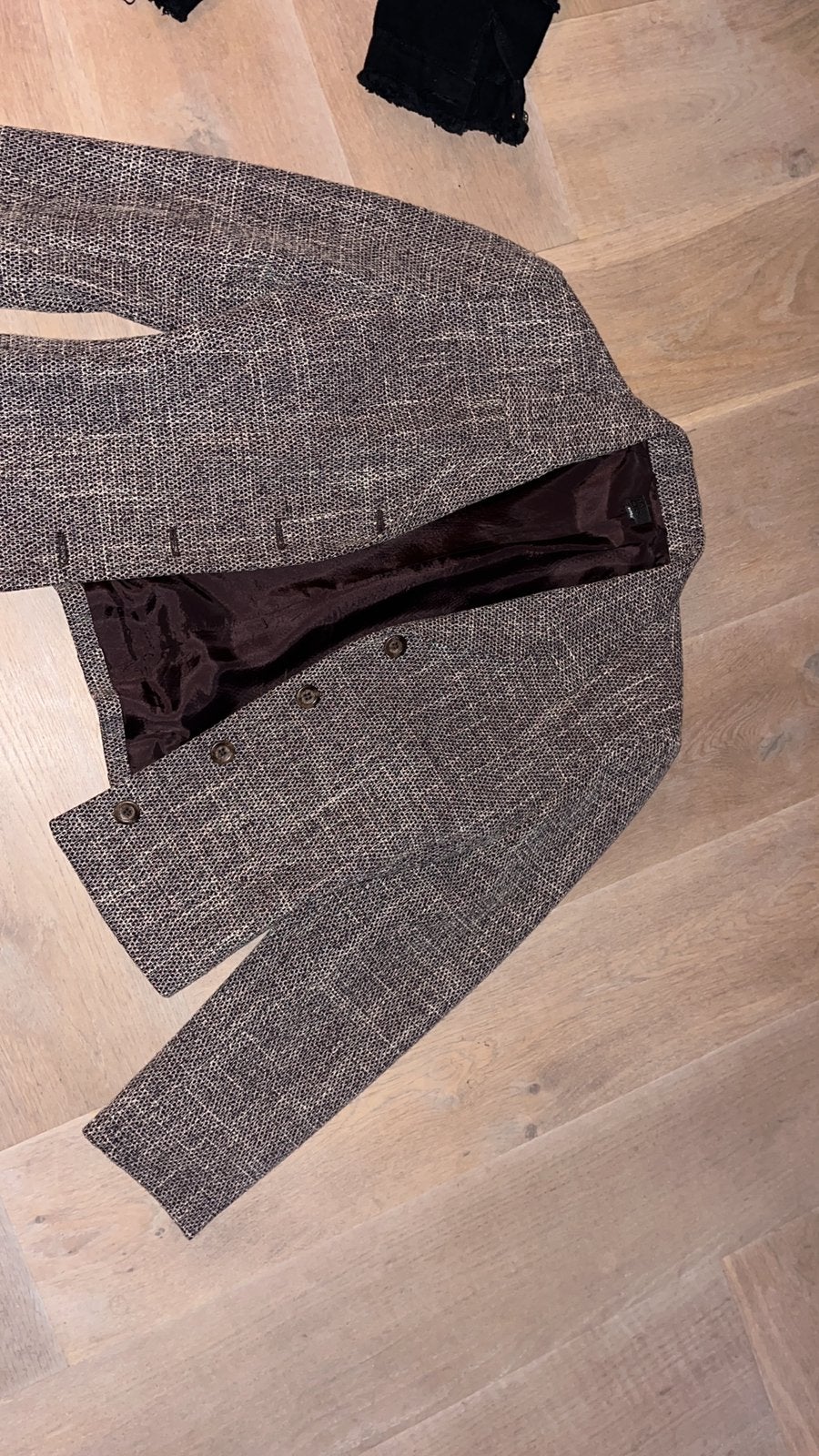 Sandwich jasje / blazer, Maat 38/40 (M), Bruin, Ophalen of Verzenden, Zo goed als nieuw