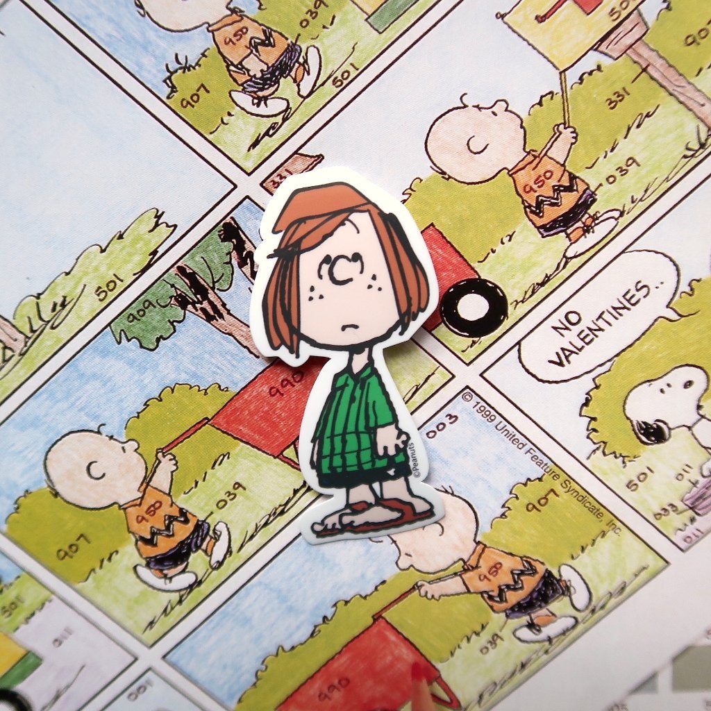 Peppermint Patty van Snoopy/Peanuts strips Sticker, Verzamelen, Verzenden, Snoopy, Nieuw, Plaatje, Poster of Sticker