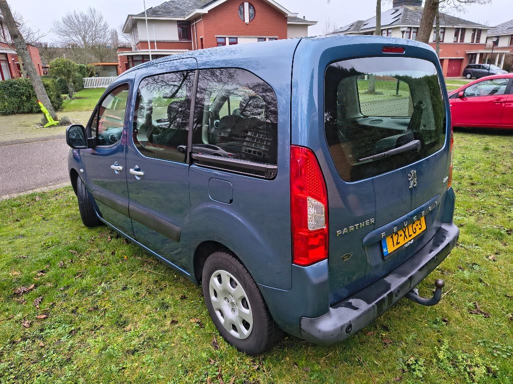 Peugeot Partner Tepee 1.6i 16V VTi 120PK 7-zits 2012 Blauw, Auto's, Peugeot, Euro 5, Stof, 4 cilinders, Blauw