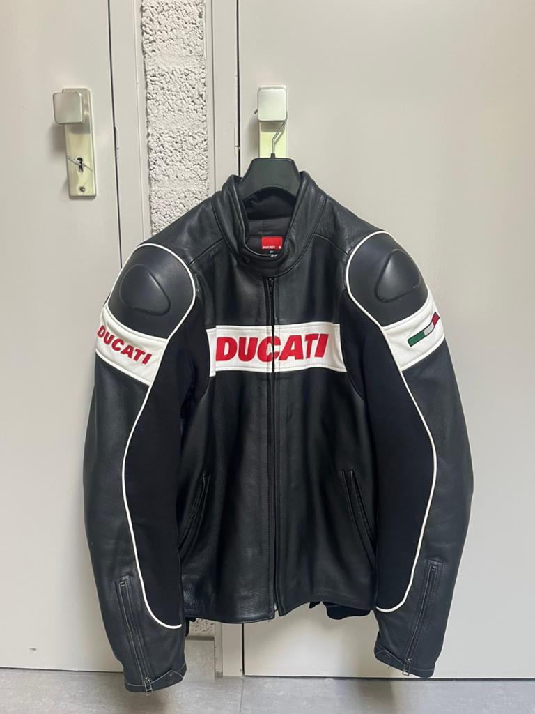 Vintage Leren Ducati Jas Motorjack by Dainese maat 54, Motoren, Kleding | Motorkleding, Ophalen of Verzenden, Tweedehands, Jas | leer