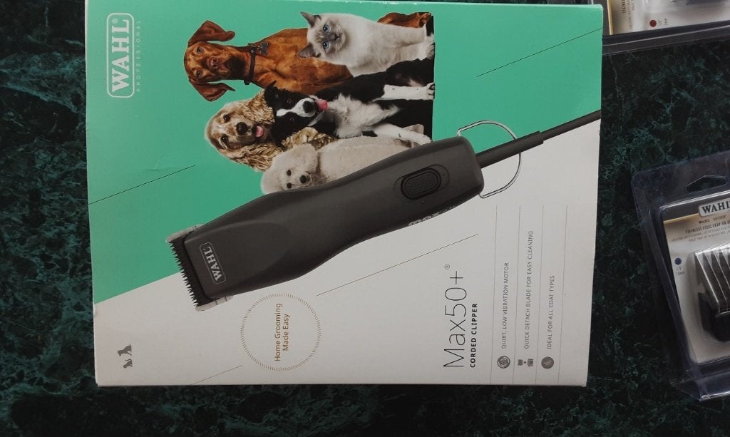 Wahl maxi 50+ Tondeuse hond + 2 opzet stukken Wahl, Dieren en Toebehoren, Wahl, Verzenden, Zo goed als nieuw, Tondeuse
