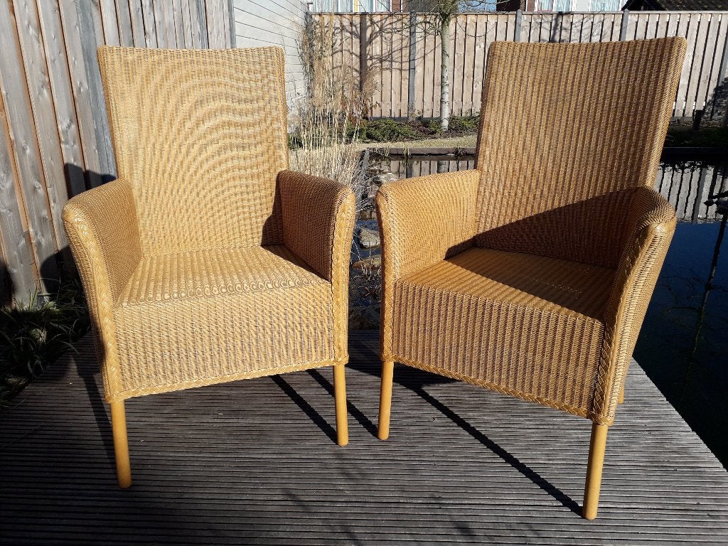 Lloyd Loom stoelen, Huis en Inrichting, Ophalen, Overige kleuren, Riet of Rotan, Vier