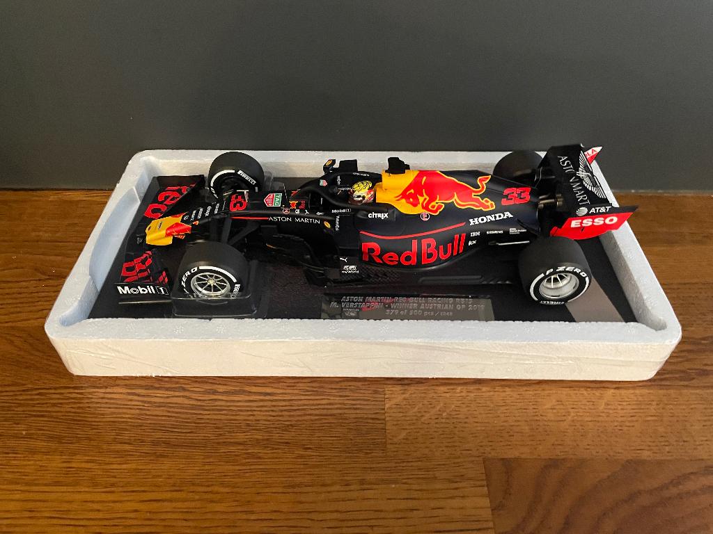 Max Verstappen Minichamps 1:18 RB15 Austrian GP 2019 Winner, Ophalen of Verzenden, Nieuw, Auto, MiniChamps