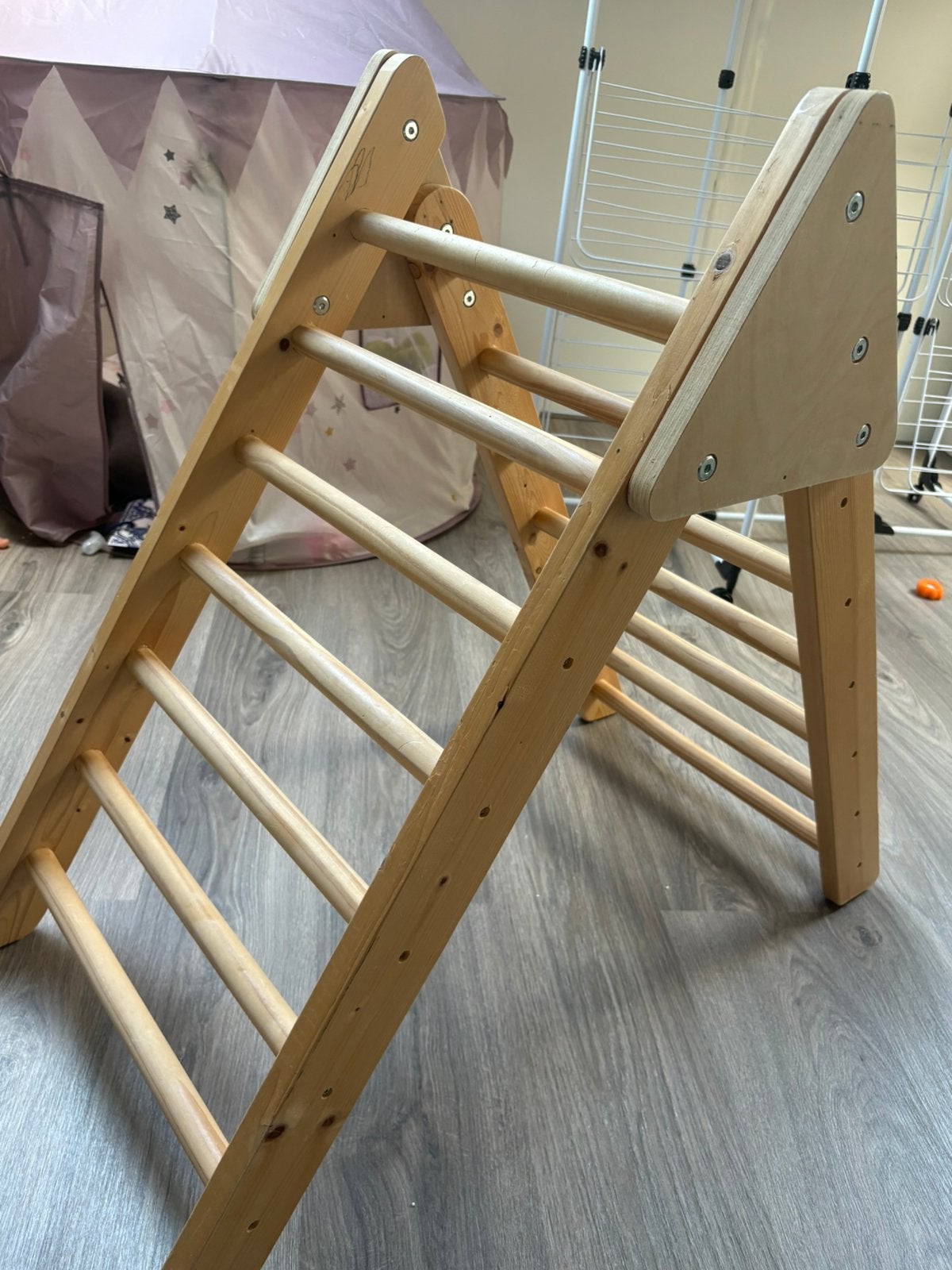 Houten klimrek, Ophalen, Gebruikt