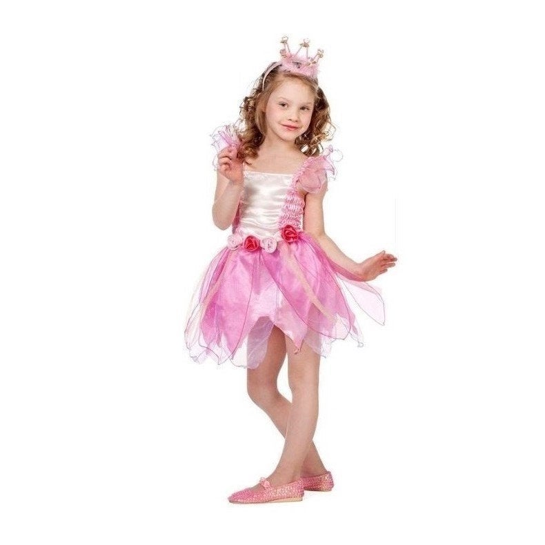 Nieuw ! Maat 98 Mooie Elastische Roze Prinsessenjurk, Kinderen en Baby's, Carnavalskleding en Verkleedspullen, Ophalen of Verzenden