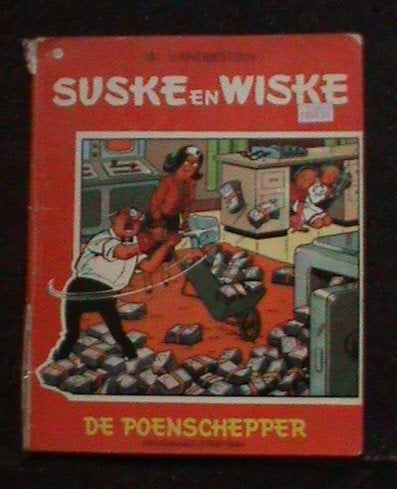 Suske en Wiske De poenschepper 1e geplastificeerde druk 1968, Boeken, Eén stripboek, Ophalen of Verzenden, Gelezen