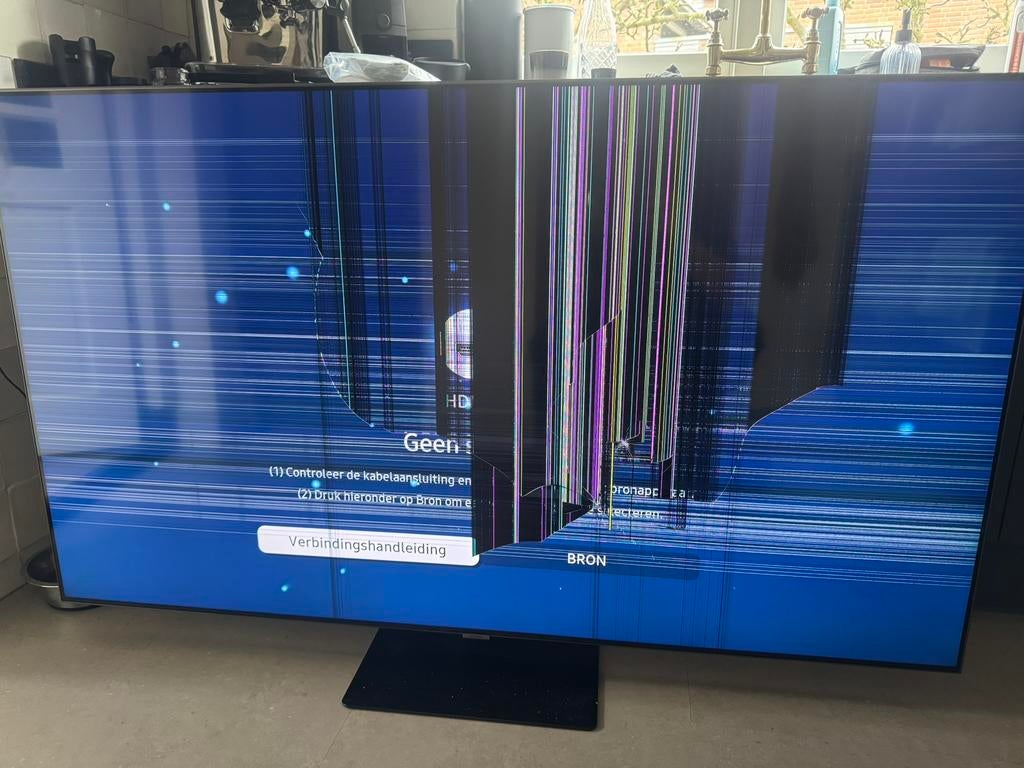 Samsung 65" QLED (QE65Q80TAT) – DEFECT + Samsung Remote, Audio, Tv en Foto, Televisies, Ophalen, Zo goed als nieuw, 100 cm of meer