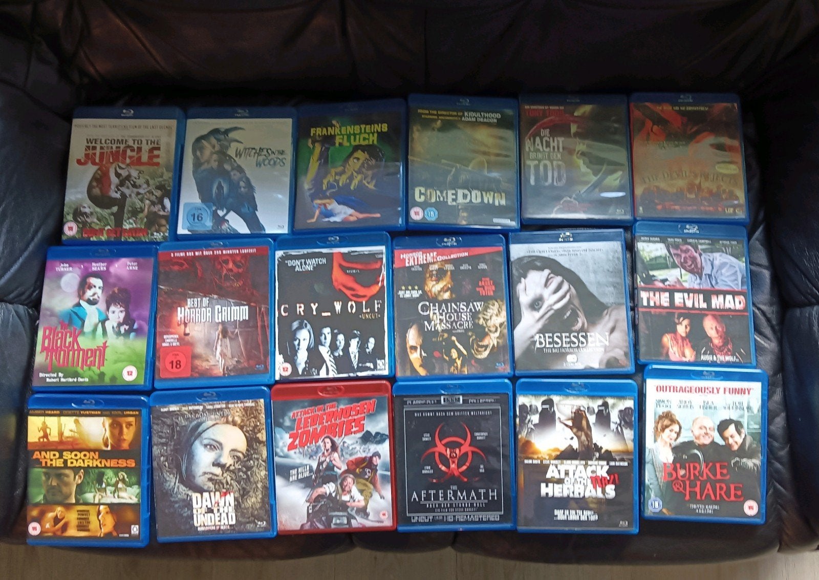 Import Horror Blurays 7.50 per stuk. vanaf vier stuks 5 euro, Cd's en Dvd's, Blu-ray, Ophalen of Verzenden, Zo goed als nieuw