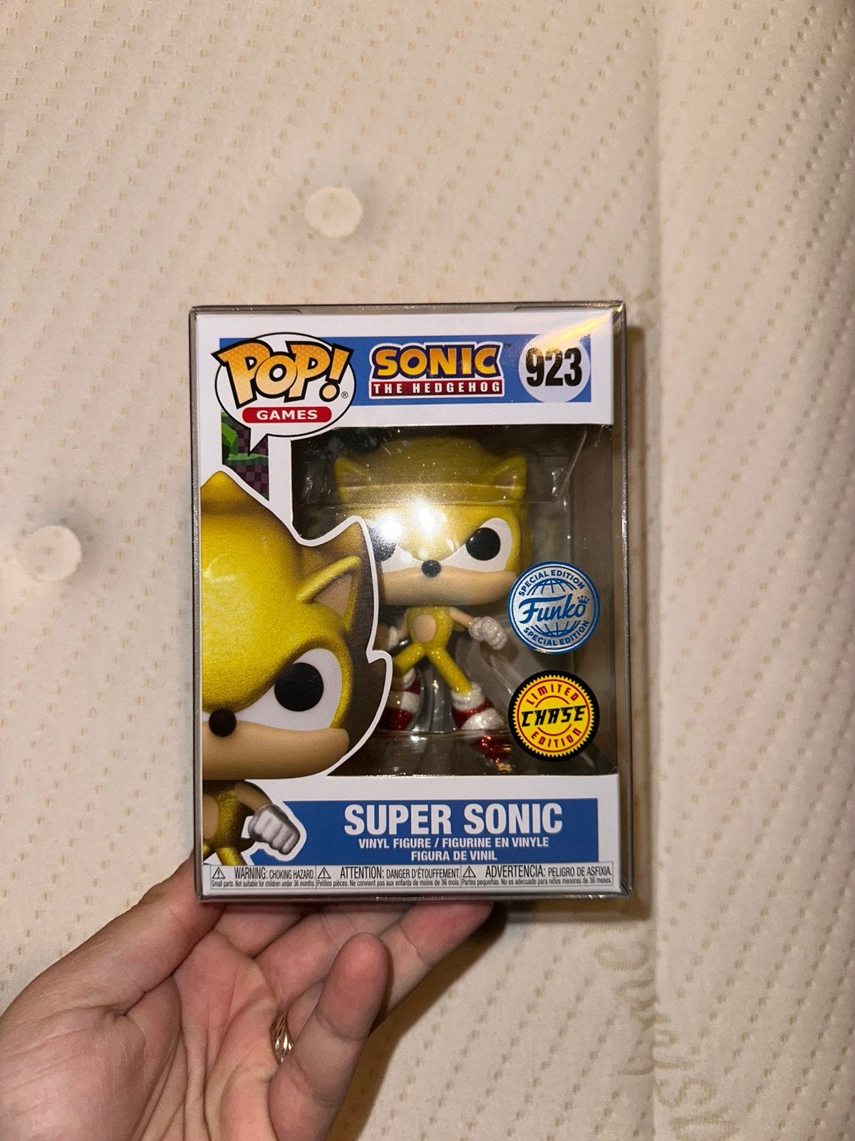 Funko Pop Super Sonic #923 – Limited Chase Edition, Ophalen of Verzenden, Nieuw