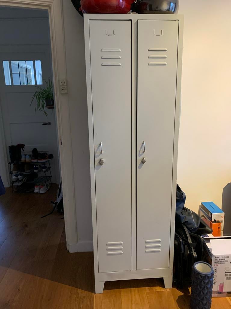 Locker kast licht grijs, Ophalen of Verzenden, Gebruikt