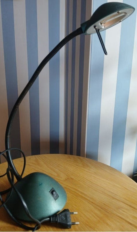 Flexibele bureaulamp SMC HL-260, groen, 20W MAX, Bureaulamp, Gebruikt, Ophalen of Verzenden, Metaal