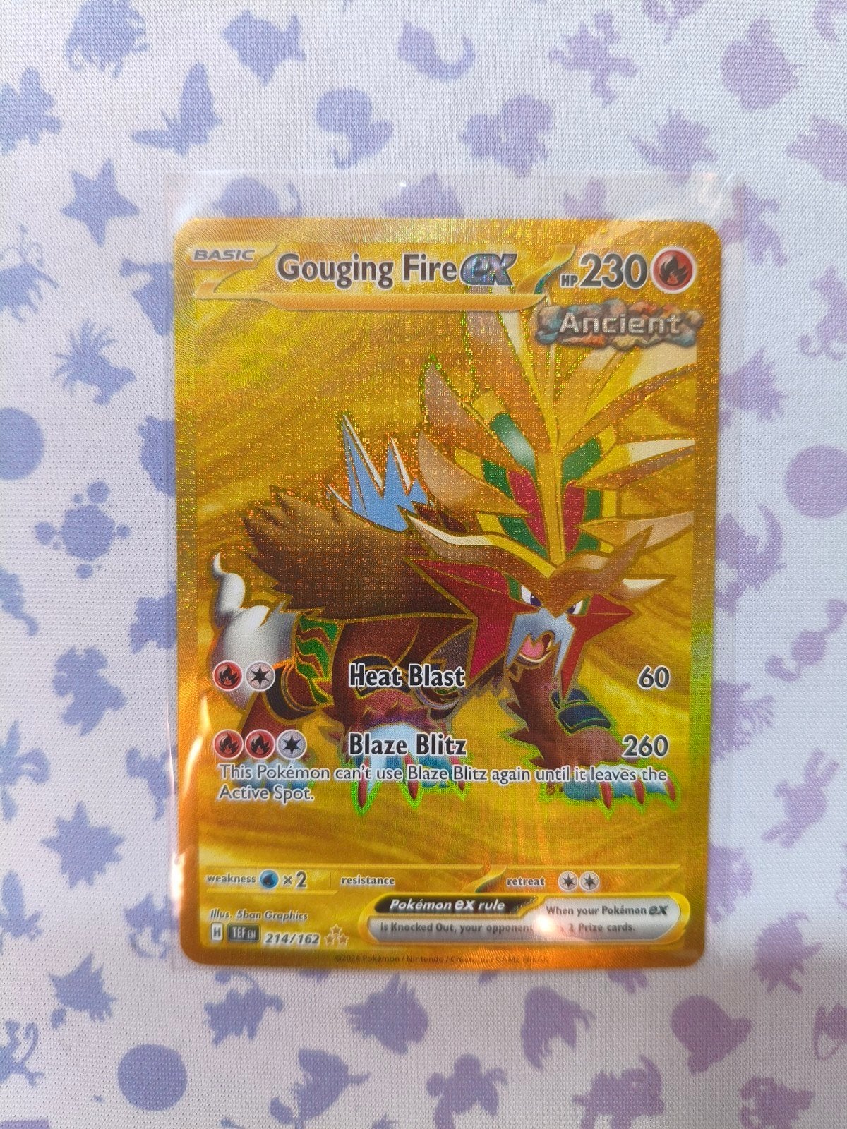 Pokemon kaart Gouging Fire TEF 214, Ophalen of Verzenden