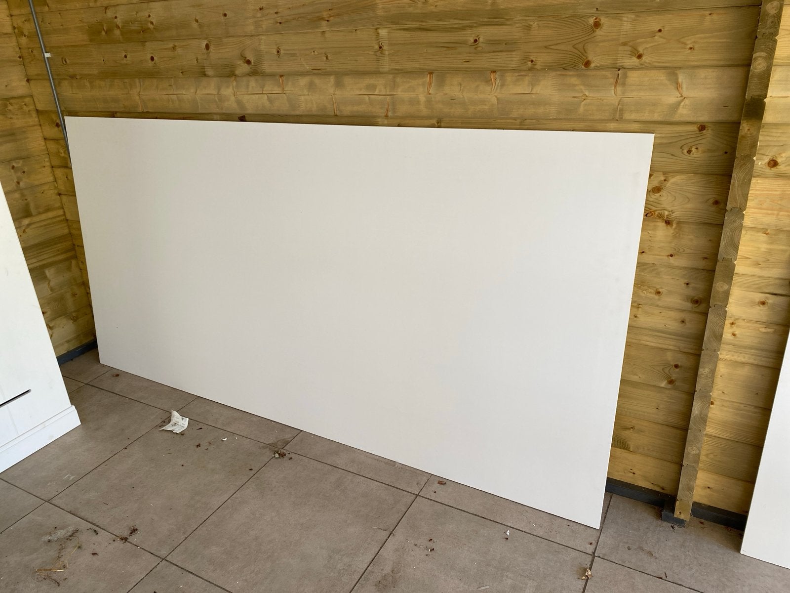 Okoume quickplex 12 mm volle plaat 250x122 met reststuk, Ophalen, Nieuw, HPL, Minder dan 20 mm