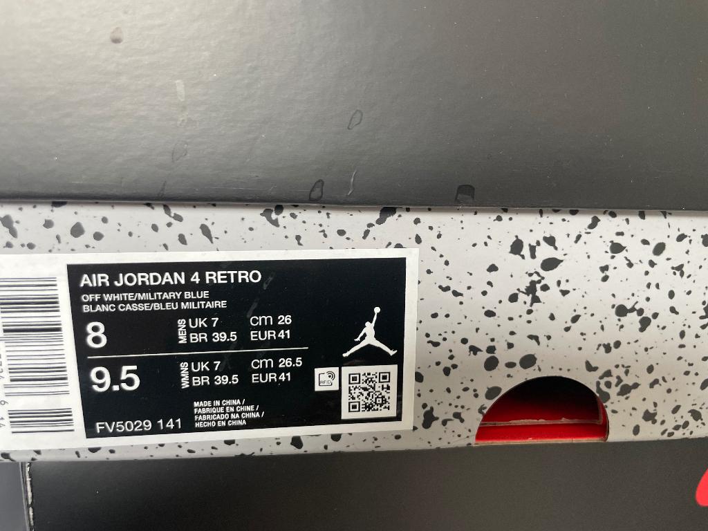 Jordan 4 Military 41, Kleding | Heren, Schoenen, Wit, Nieuw, Ophalen of Verzenden, Nike Air Jordan