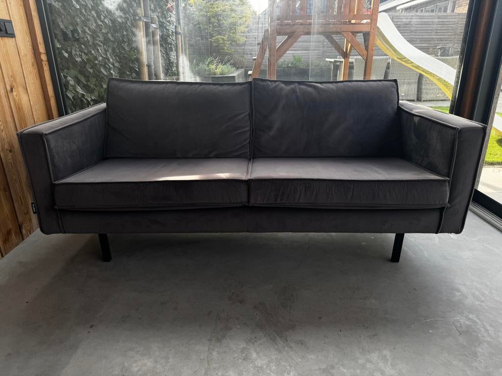 Be Pure Home Rodeo Velvet 2,5 zits bank en fauteuil, Huis en Inrichting, Ophalen, Tweepersoons, 75 tot 100 cm, Zo goed als nieuw
