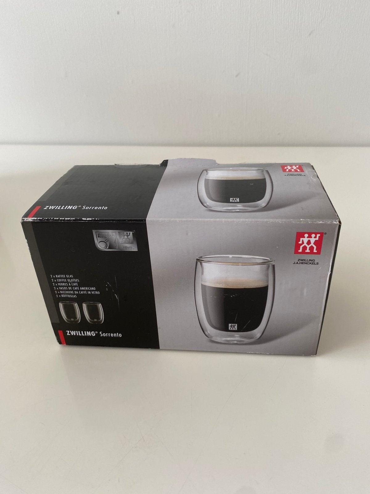 2X Zwilling Dubbelwandige glas nieuw, Ophalen of Verzenden, Zo goed als nieuw