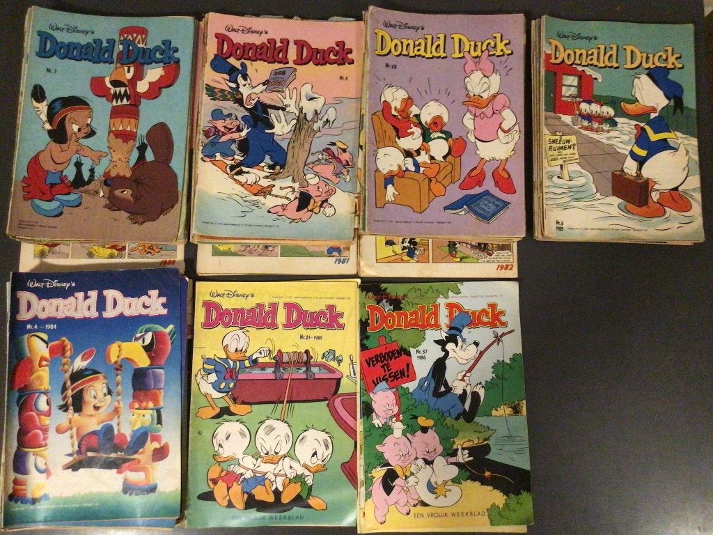 Donald Duck 1980-1986, Meerdere stripboeken, Ophalen of Verzenden, Zo goed als nieuw