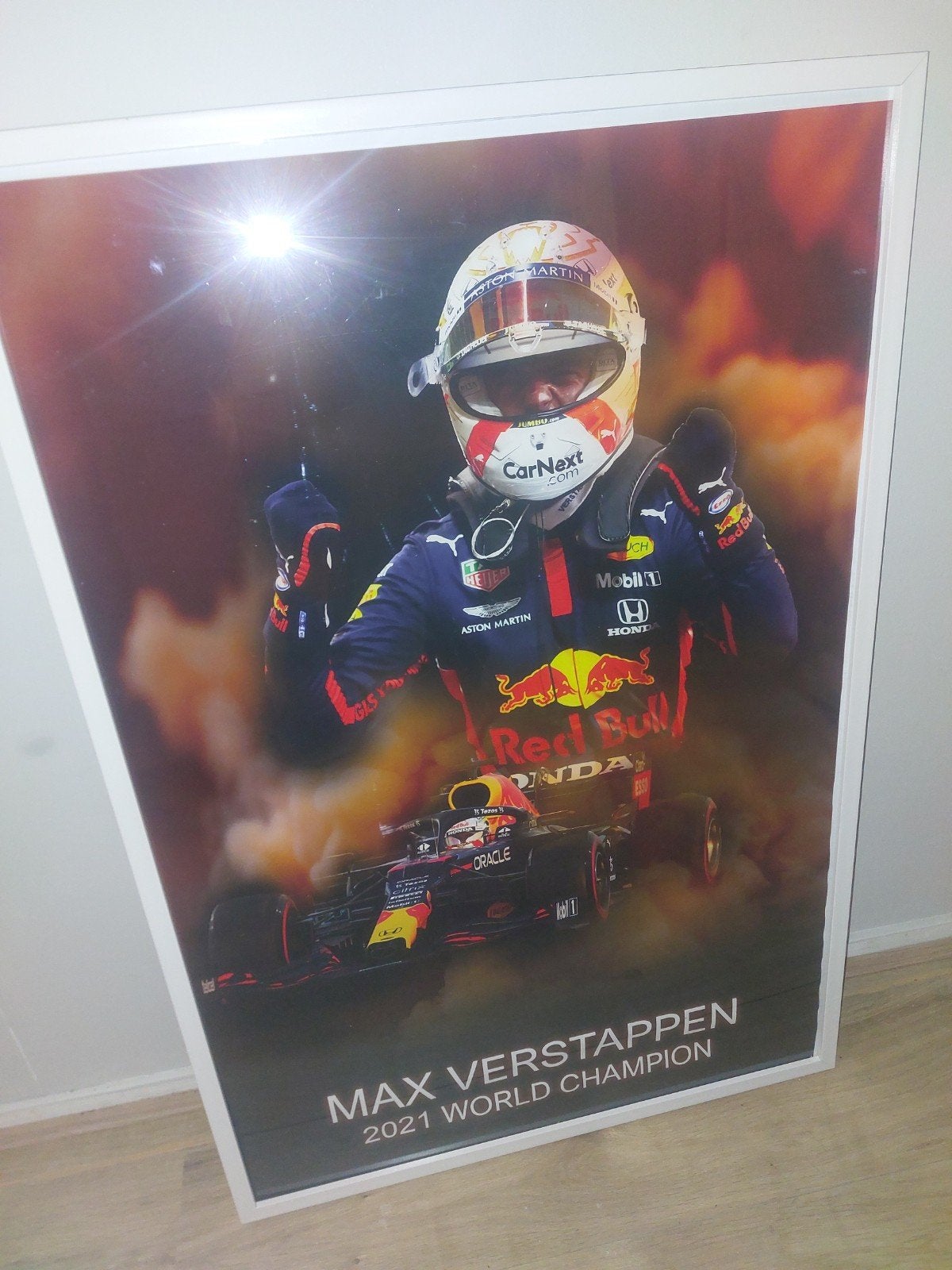 Max Verstappen 2021 Wereldkampioen Poster, Ophalen of Verzenden, Zo goed als nieuw, Formule 1