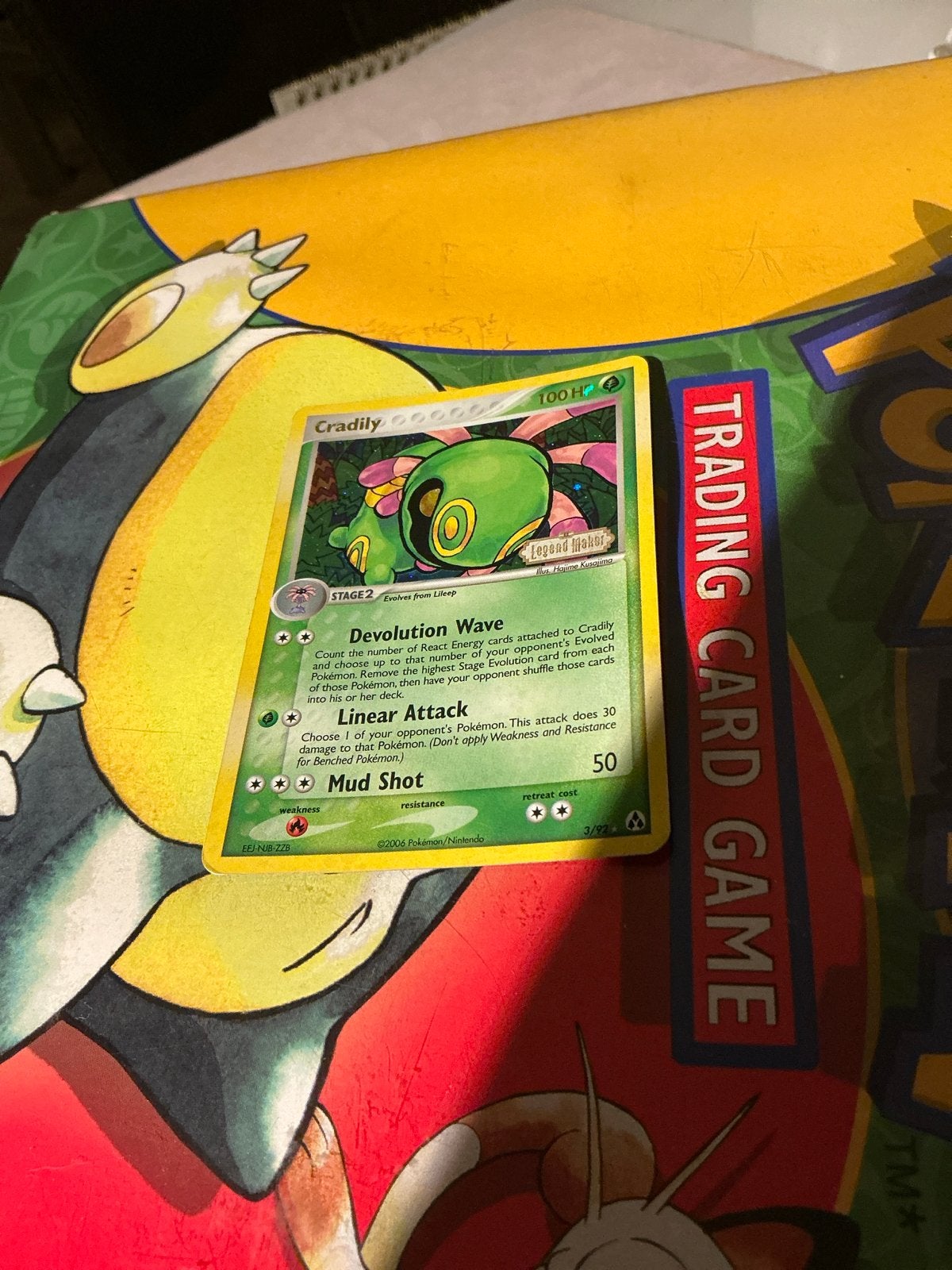 Cradily Pokémon Kaart - Holo Rare (2004), Ophalen of Verzenden, Zo goed als nieuw, Losse kaart