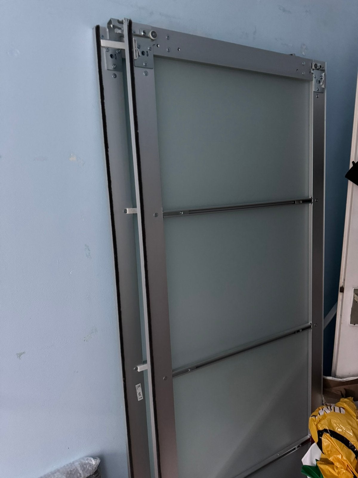 Pax kastdeuren, melk wit incl rails, Ophalen, Zo goed als nieuw, 50 tot 100 cm, 200 cm of meer