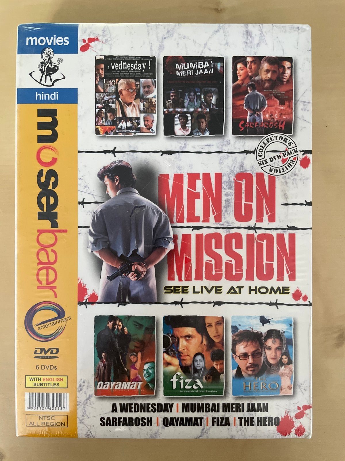 Men On Mission - 6 DVD Boxset (Hindi films), Engels, Ophalen of Verzenden, Nieuw in verpakking, Vanaf 12 jaar