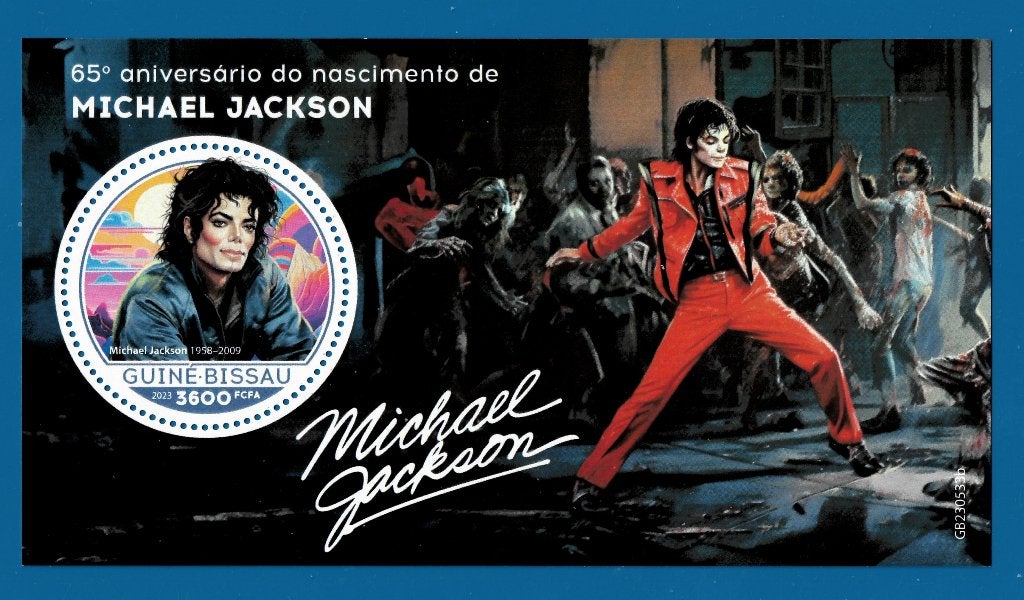 Guinee-Bissau # Jaar 2023 Blokje Michael Jackson 65e geboort, Ophalen of Verzenden, Overige landen, Postfris