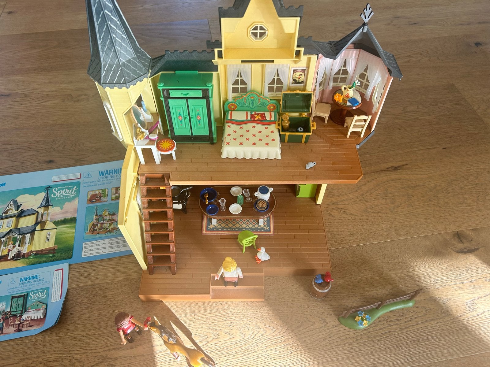 Playmobil Spirit Lucky's huis en slaapkamer 9475 en 9476, Ophalen of Verzenden, Zo goed als nieuw, Jongen of Meisje