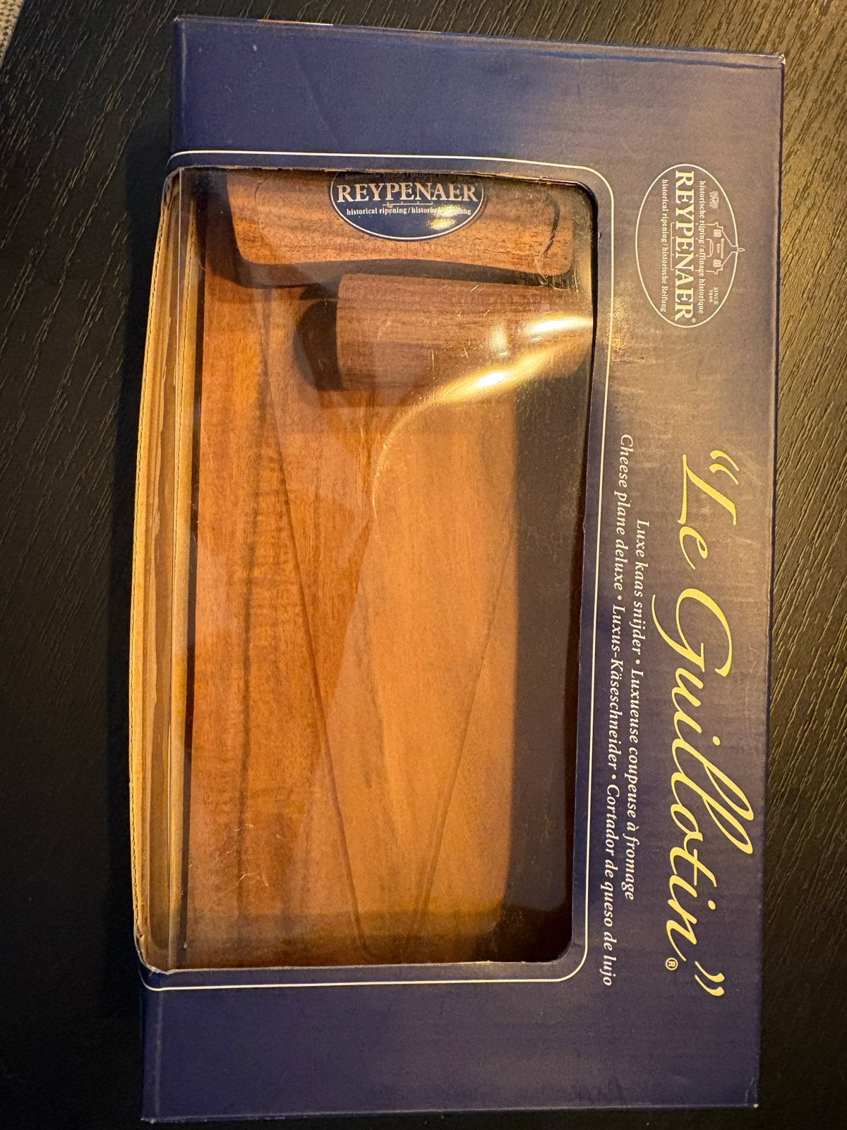 Reypenaer "Le Guillotin" Luxe Kaassnijder - Nieuw, Ophalen, Overige typen, Hout, Nieuw