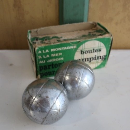 Petanque ballen jeu de boules camping in doos SET VAN TWEE, Ophalen of Verzenden