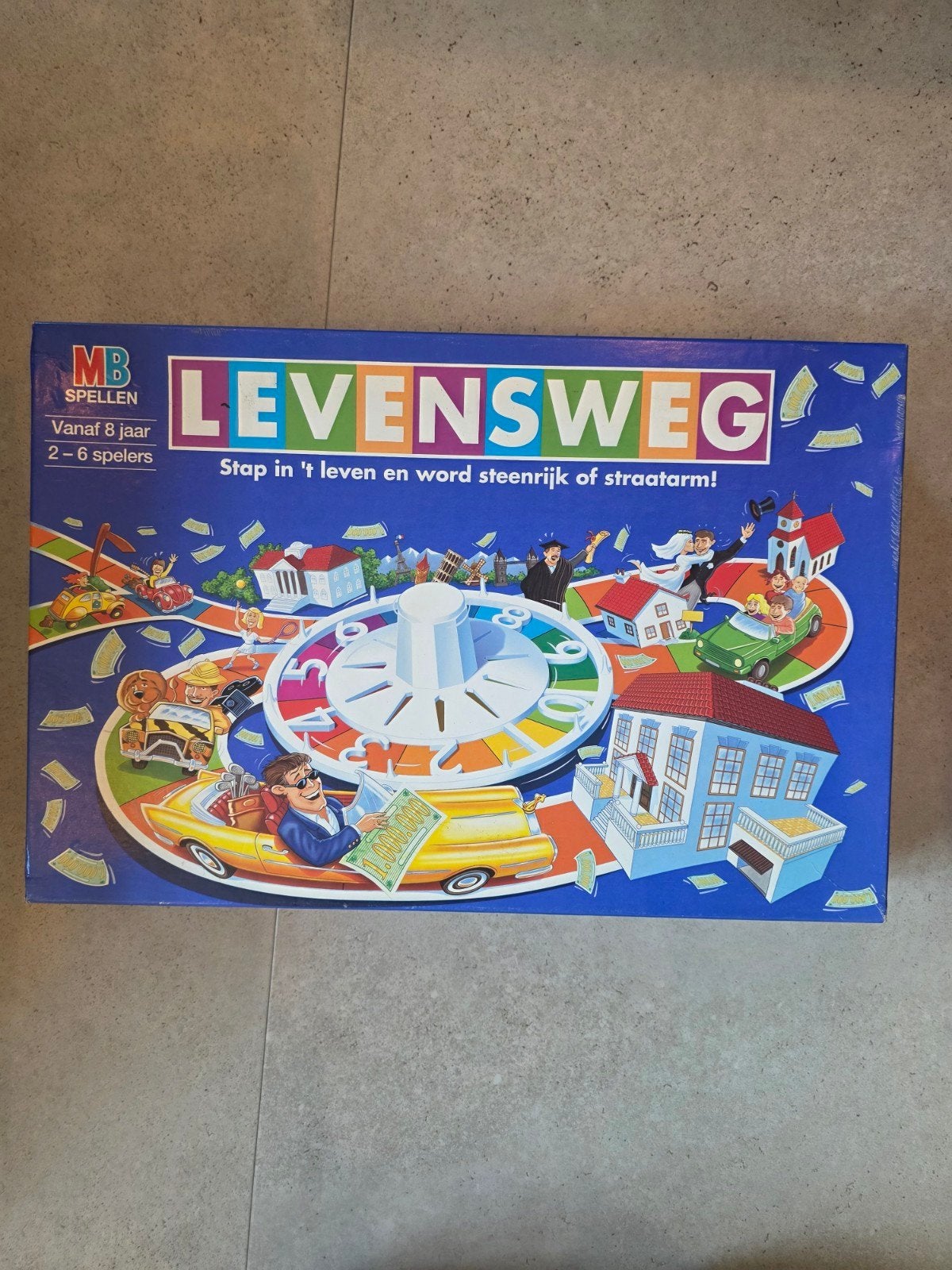 Levensweg bordspel van MB Spellen, Drie of vier spelers, Ophalen of Verzenden, Gebruikt, MB Spellen
