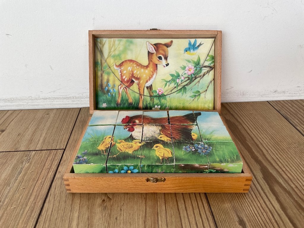Blokken puzzel, Antiek en Kunst, Ophalen of Verzenden