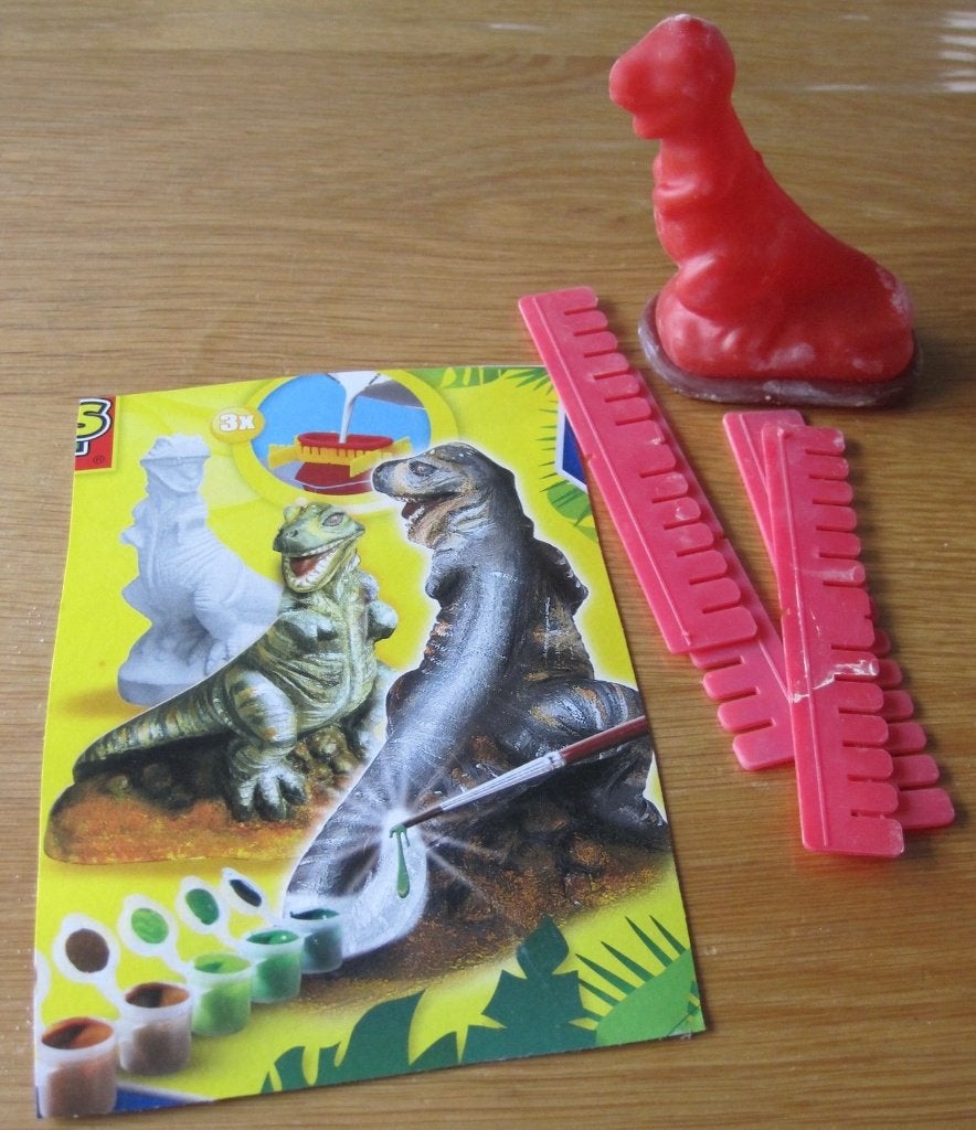 mal voor een dino van gips van SES, Ophalen of Verzenden, Zo goed als nieuw, Rubber, Overige merken