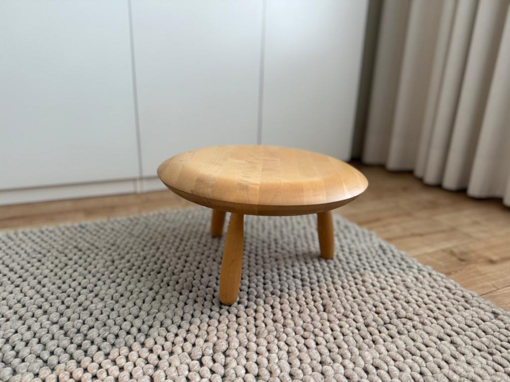 IKEA PS 1999 Karljohan bijzettafel, Minder dan 55 cm, Rond, Zo goed als nieuw, Hout