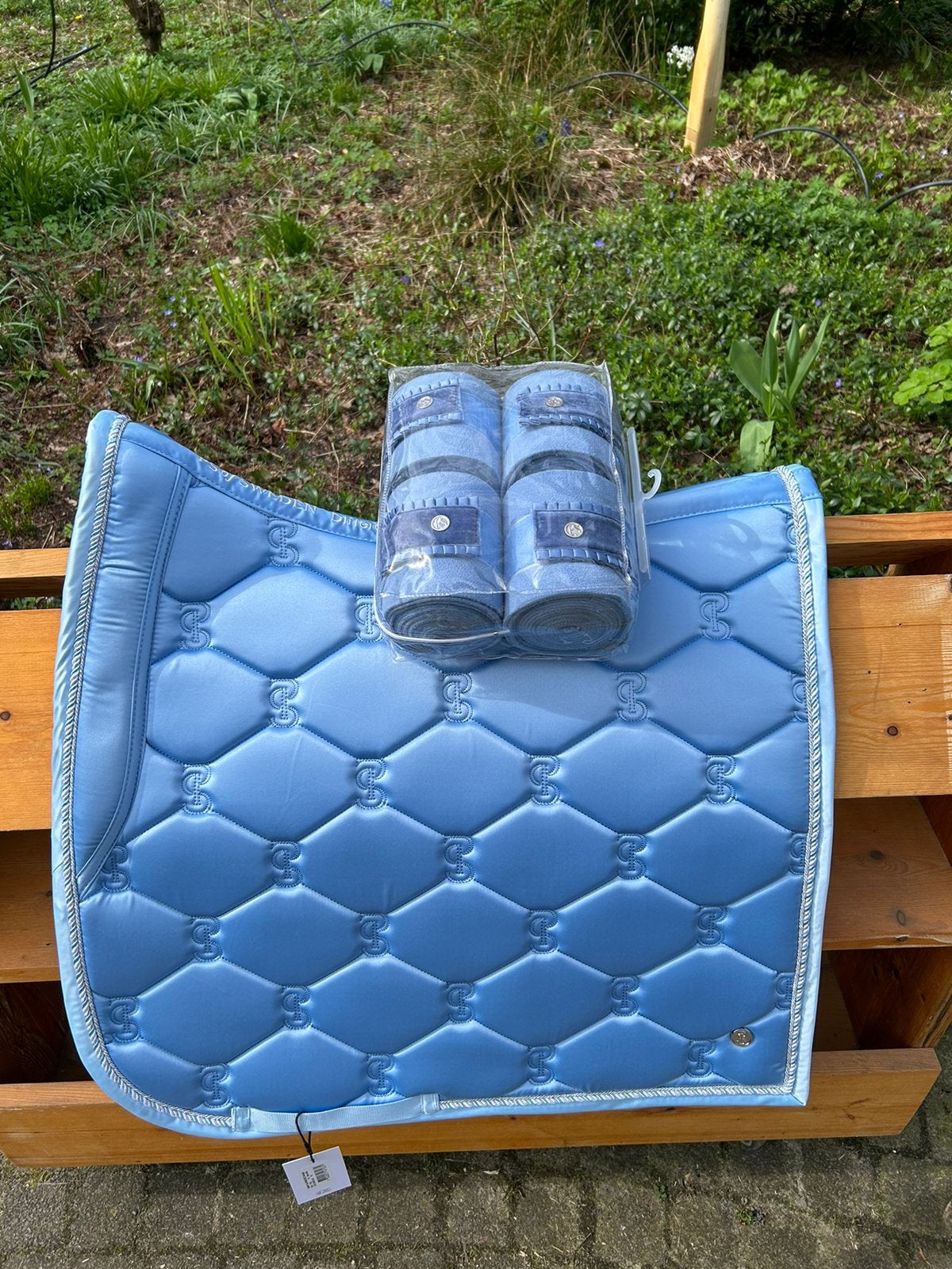 PS of Sweden Allure Blue full set (bandages)dressuur -NIEUW!, Full (L), Ophalen of Verzenden, Nieuw, Dressuurdekje