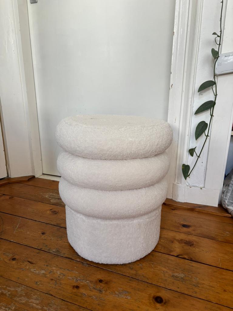 teddy poef, Ophalen, Minder dan 50 cm, Gebruikt, Rond
