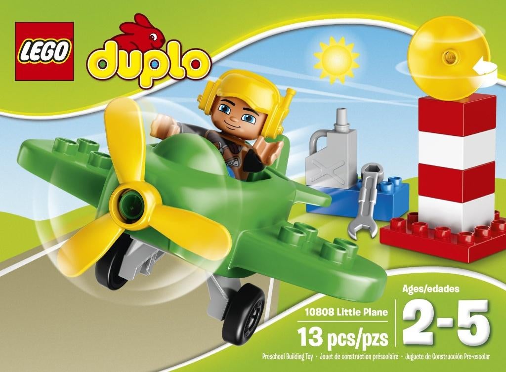 Lego Duplo vliegtuig werkplaats (10808), Overige thema's, Ophalen of Verzenden, Zo goed als nieuw, Compleet