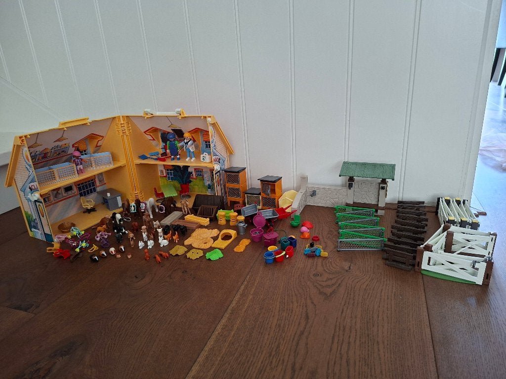 Playmobil dieren kliniek, Gebruikt, Losse onderdelen, Ophalen of Verzenden, Figuren