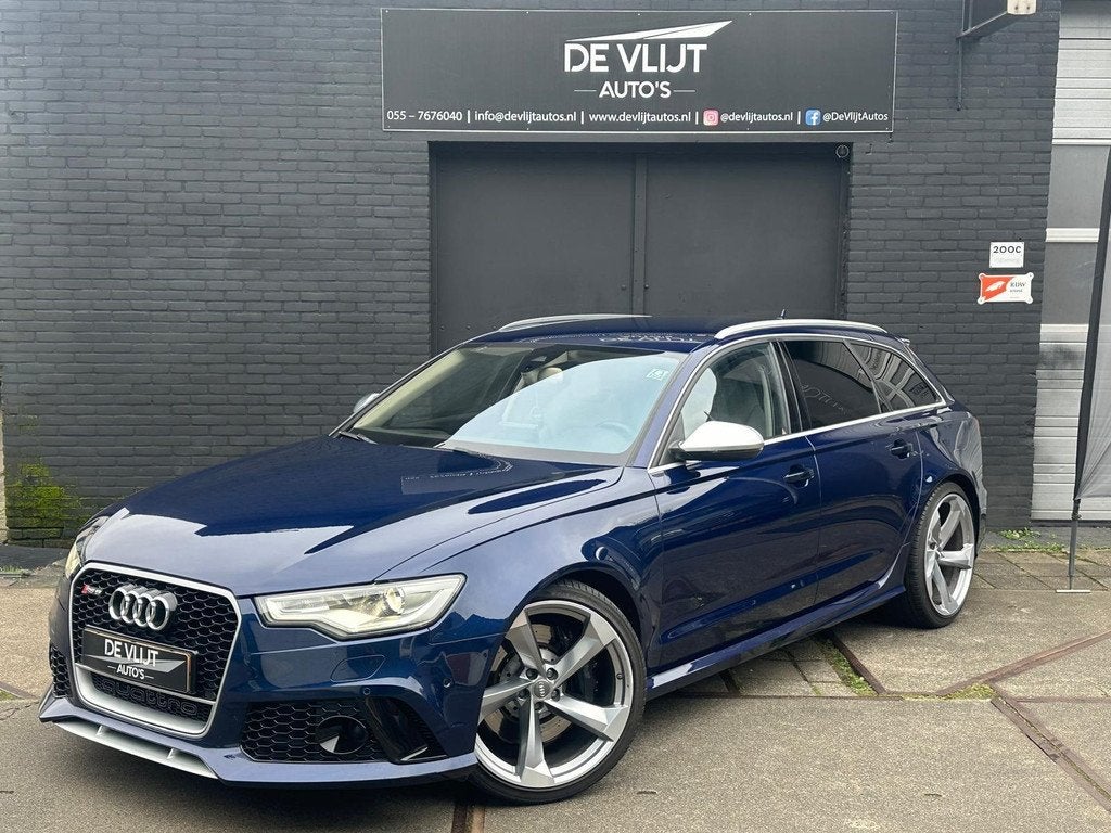 Audi A6 Avant 4.0 TFSI RS 6 quattro | Navi | Leer | Climate, Auto's, Audi, Automaat, Euro 5, Gebruikt, 8 cilinders