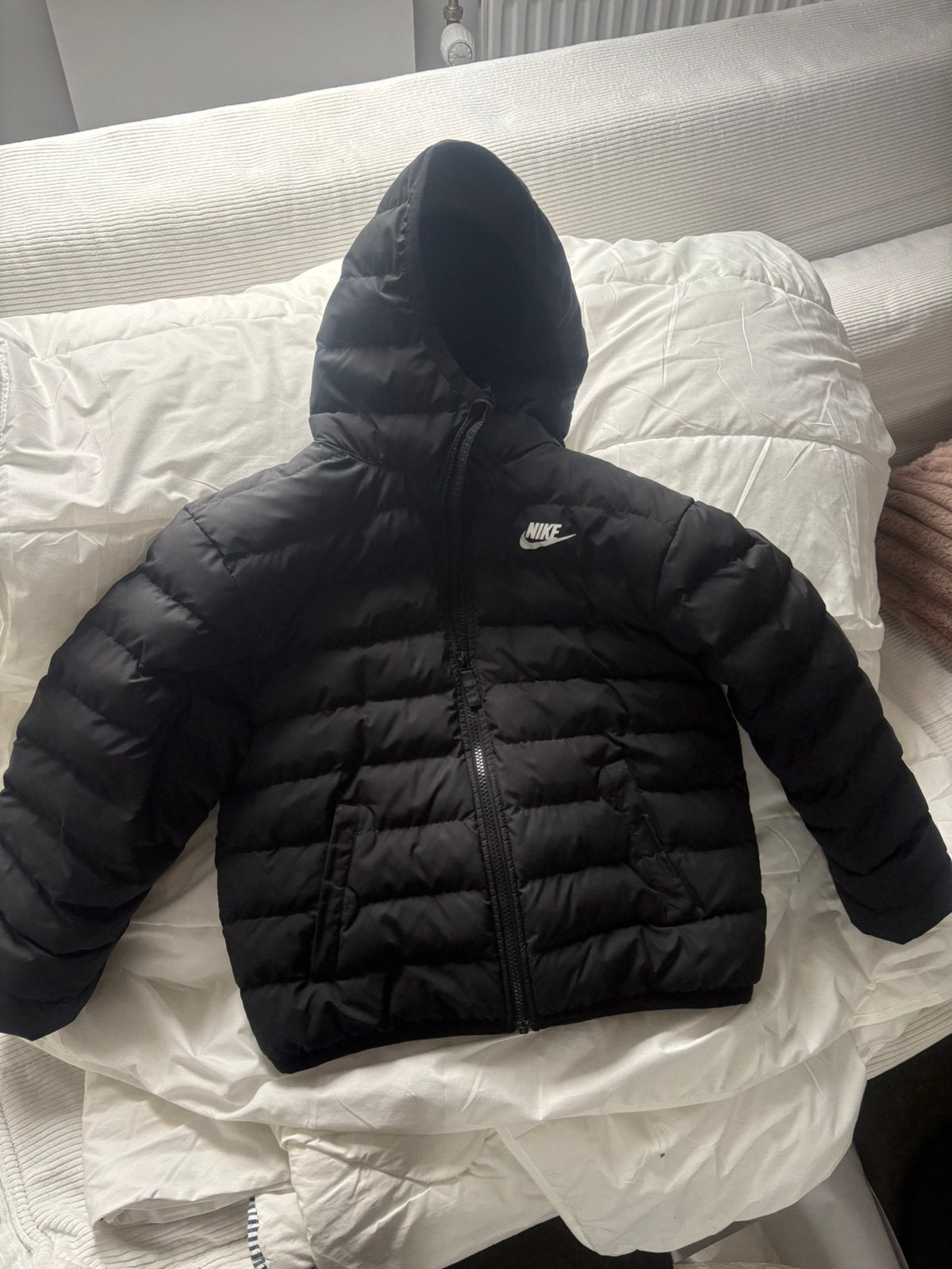 Nike jas m 137/147, Kleding | Heren, Ophalen of Verzenden, Gedragen, Overige maten, Zwart