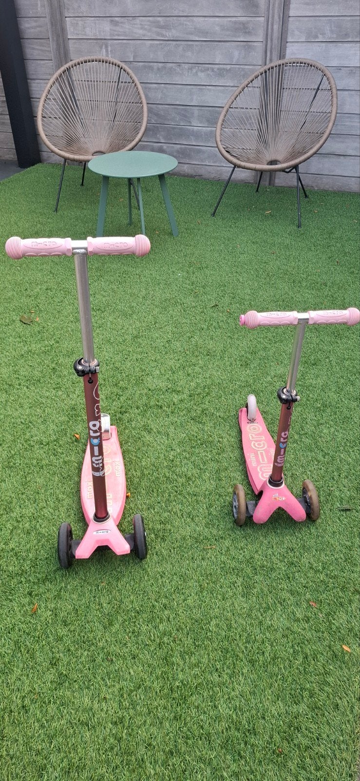 Microstep Mini en Microstep Maxi - Roze Steps, Fietsen en Brommers, Ophalen, Gebruikt, Gewone step, Microstep