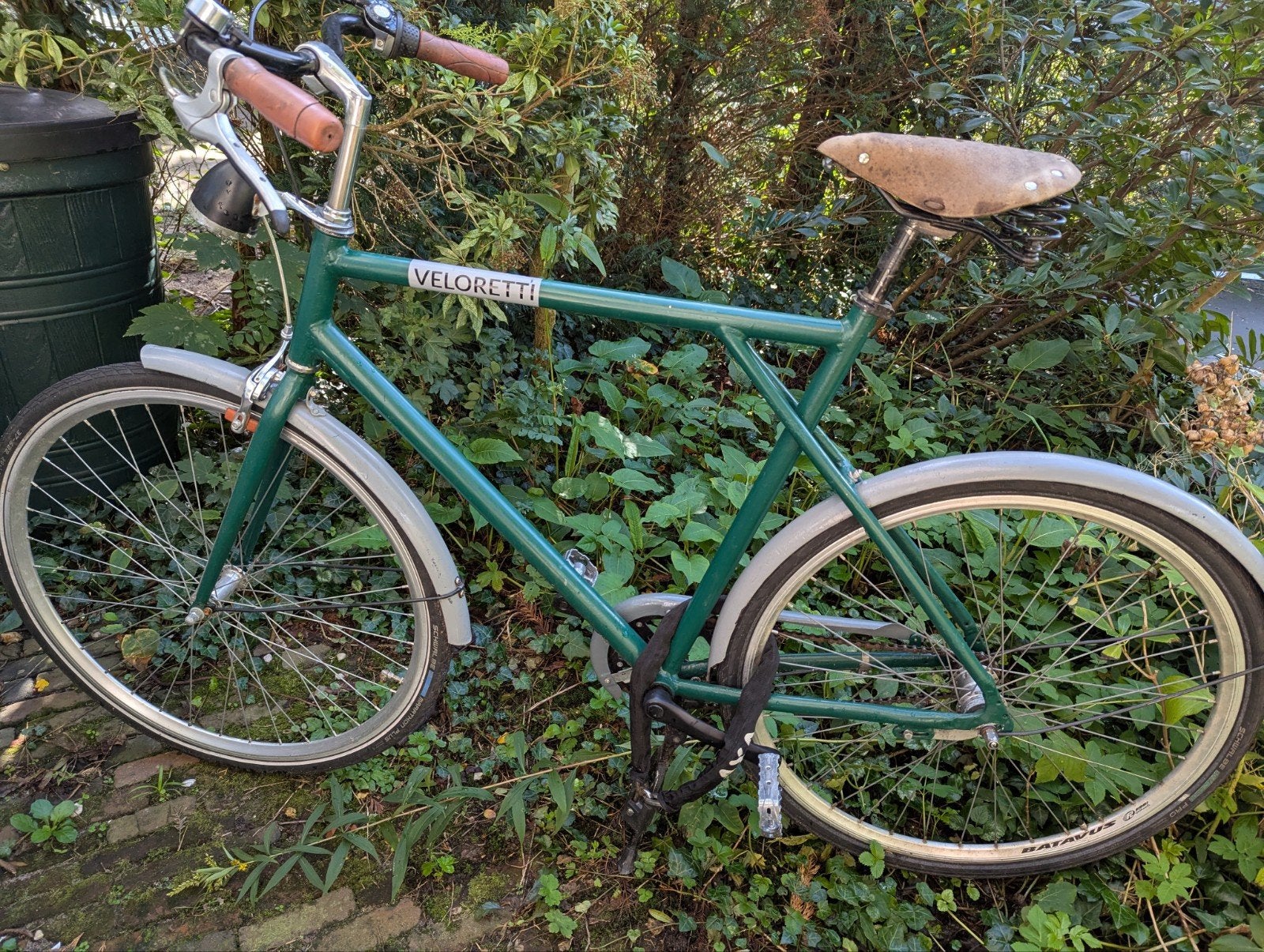 Veloretti fiets met 3 versnellingen, Fietsen en Brommers, Terugtraprem, Gebruikt, Versnellingen, Ophalen