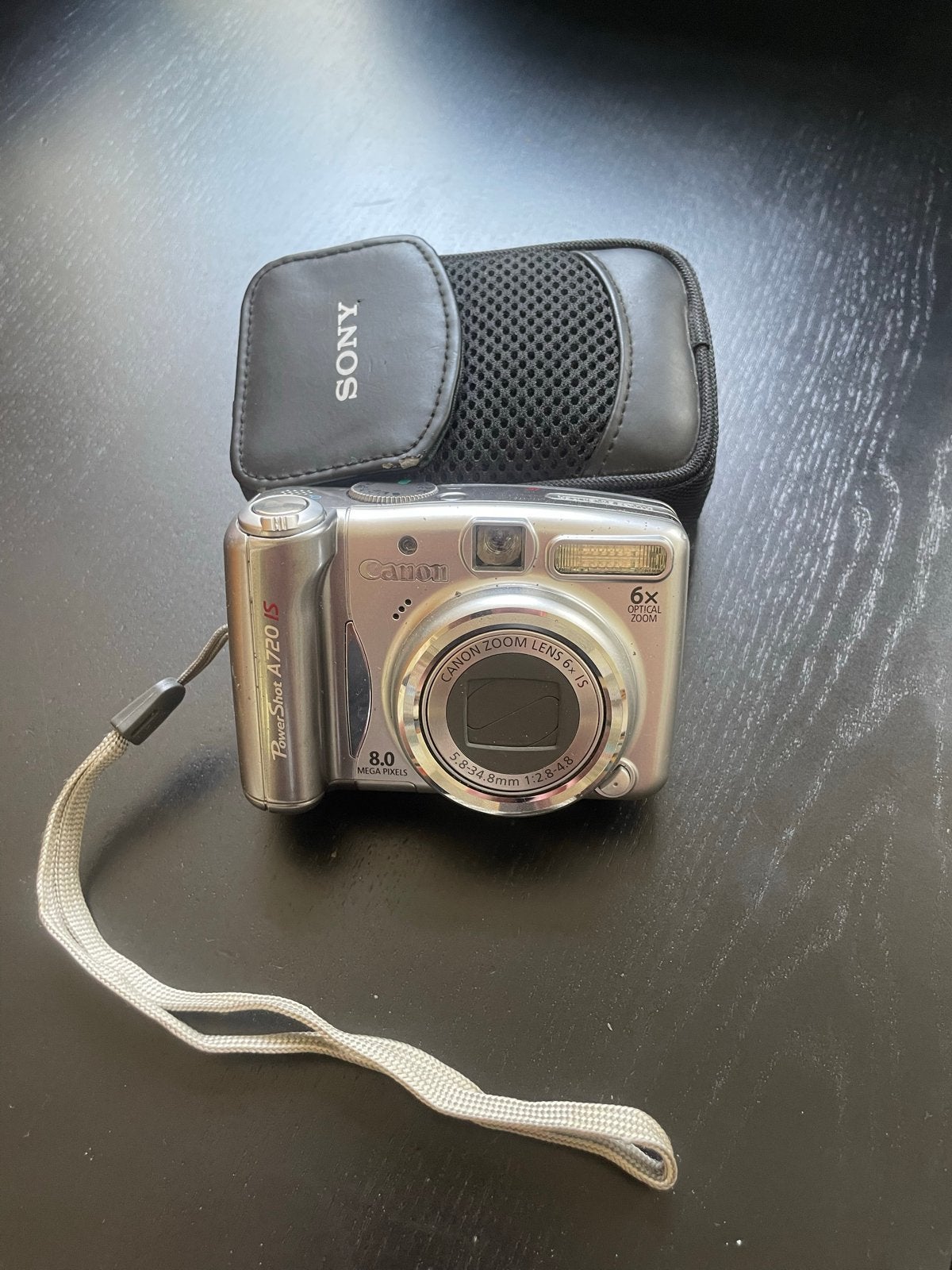 Canon PowerShot A720 IS Compactcamera met camera tas, Audio, Tv en Foto, Fotocamera's Digitaal, Gebruikt, Canon, Beeldstabilisatie