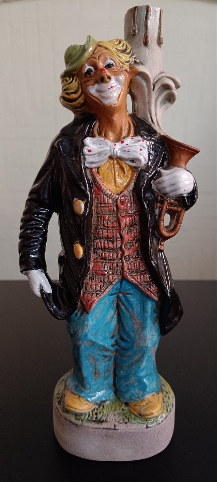 Vtg. Keramische clown decanter/karaf., Ophalen of Verzenden
