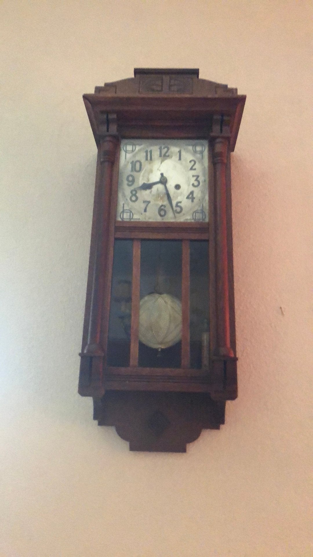 Antieke klok regulateur vintage.., Antiek en Kunst, Antiek | Klokken, Ophalen of Verzenden