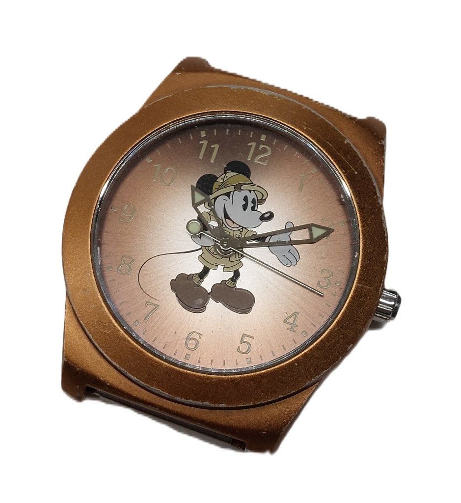 Vintage Disney Time Works Mickey Mouse Horloge., Ophalen of Verzenden, Gebruikt