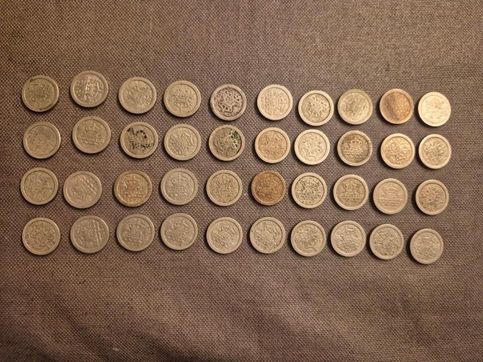 40 stuks 5 cent Wilhelmina munten, Postzegels en Munten, Munten | Nederland, Ophalen of Verzenden, Koningin Wilhelmina, 5 cent